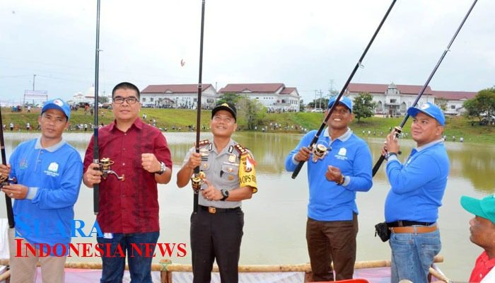 505 Peserta Ikut Lomba Mancing Ratusan Hadiah Lucky Draw Dibagikan