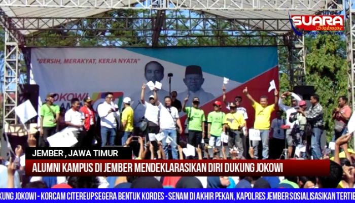 Alumni Beberapa Kampus di Jember Deklarasi Diri Dukung Jokowi