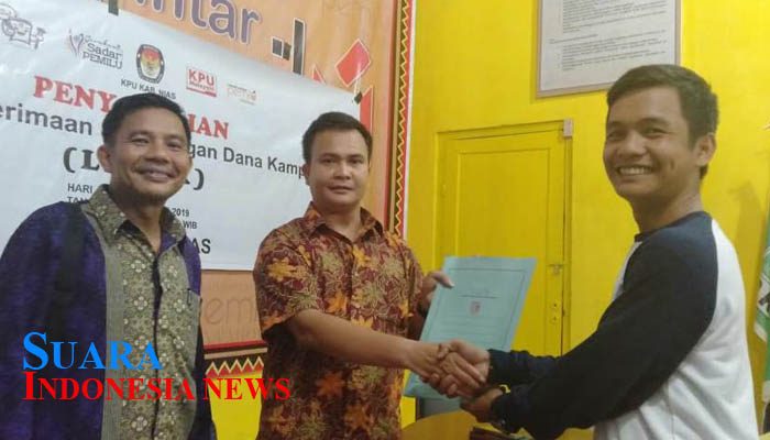 KPU Kabupaten Nias Terima LPSDK Partai Politik Peserta Pemilu 2019