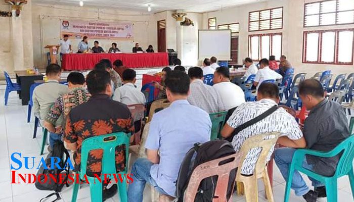 Wakili Pemkab Nias, Kadisduk Capil Hadiri Penyusunan DPTB dan DPK Pemilu 2019