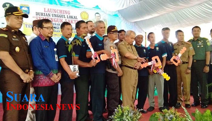 Dinas Pertanian OKU Launching Bibit Durian Semenguk