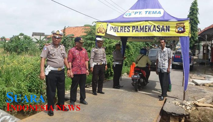 Instansi Gabungan di Pamekasan Pantau Pembangunan Jembatan Darurat Penghubung Desa dan Kecamatan