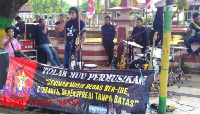 Tolak Draf RUU Permusikan, Gabungan Musisi Gelar Aksi