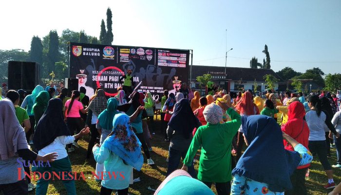 Senam Pagi RTH Balung Meningkatkan Perekonomian
