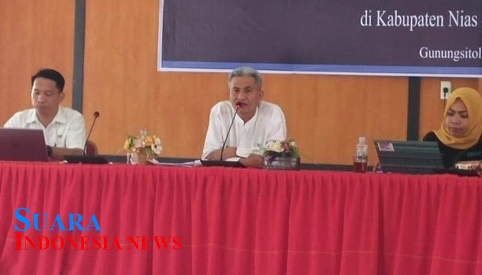 Kadis Kominfo Nias Isi Sosialisasi LAPOR dan SIPP yang Diselenggarakan Ombudsman