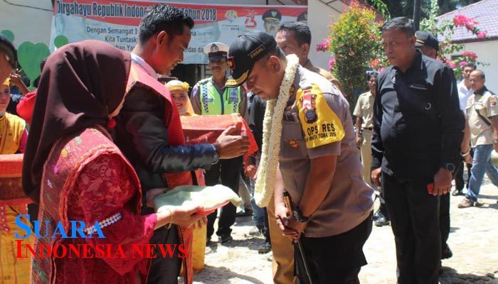 Kapolres Asahan Dapat Gelar Raja Sonak Malela dari Masyarakat Bandar Pulau