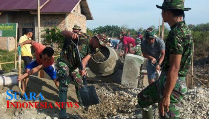 Kejar Target, Satgas TMMD Ke-104 Tak Kenal Tanggal Merah