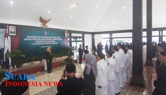 Ratusan Pejabat PTP Pemkab Lumajang Dilantik