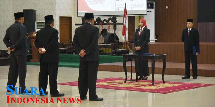Bupati Faida Lantik 4 Pejabat Baru
