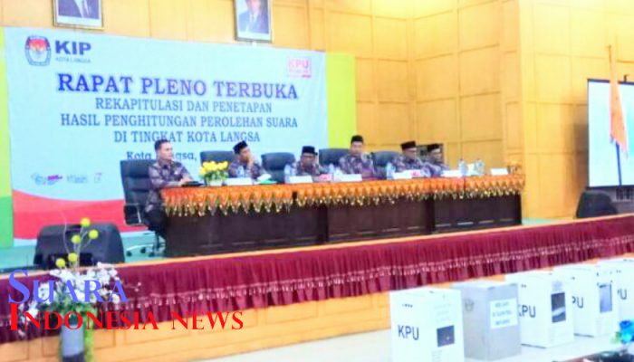 KIP Langsa Gelar Pleno Terbuka Pemilu 2019