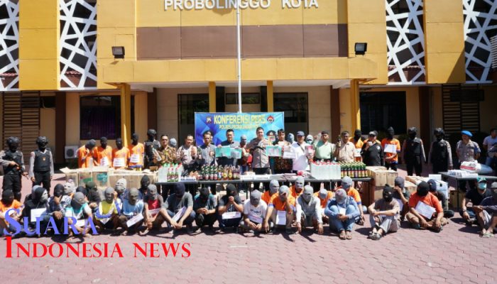 Dua Pekan Operasi Pekat, Polresta Probolinggo Amankan 48 Tersangka 9 Dua Pekan Operasi Pekat, Polresta Probolinggo Amankan 48 Tersangka