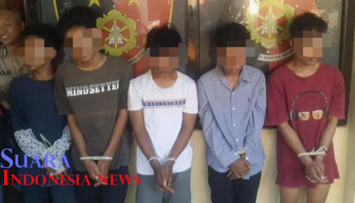 Lima Terduga Pelaku Pembobolan Rumah Disertai Pembunuhan Berhasil Diringkus Satreskrim Polres Lomongan