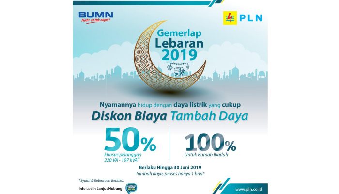 Gemerlap Lebaran 2019, Pelanggan PLN Nias Banjir Diskon 50-100 Persen Tambah Daya