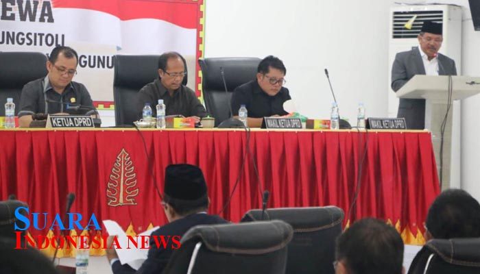 DPRD Kota Gunungsitoli Sampaikan Rekomendasi Terhadap LKPJ Walikota Gunungsitoli TA 2018