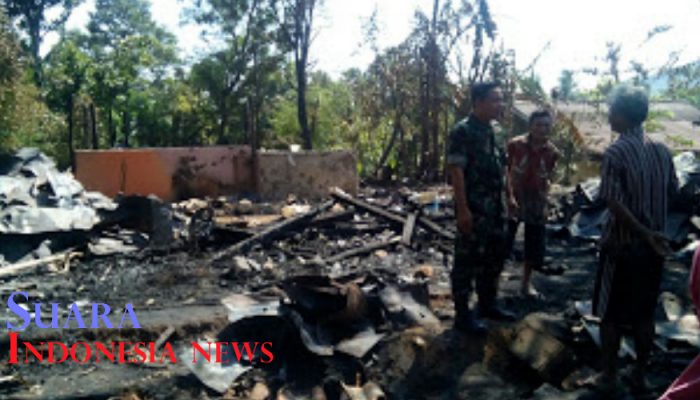 Dua Rumah di Kandangserang Kabupaten Pekalongan Hangus Terbakar