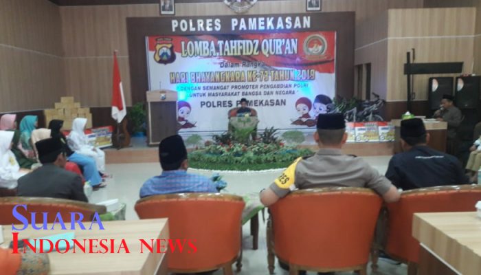Meriahkan HUT Bhayangkara Ke 73, Polres Pamekasan Adakan Lomba Tahfidz Quran
