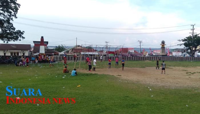 Diminati Anak Muda, Lapangan Merdeka Milik Kabupaten Nias Sering Dijadikan Lapangan Bola