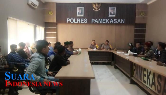 HMI Unira Audiensi ke Mapolres Pamekasan, Minta Usut Tuntas Dalang Kerusuhan 22 Mei di Jakarta