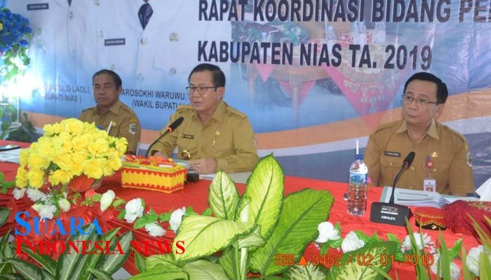 Pemkab Nias Selenggarakan Rakor Bidang Pembangunan Semester I TA 2019