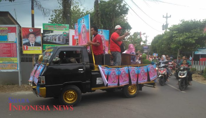 Tiga Cakades Desa Pamijen Kampanye Keliling