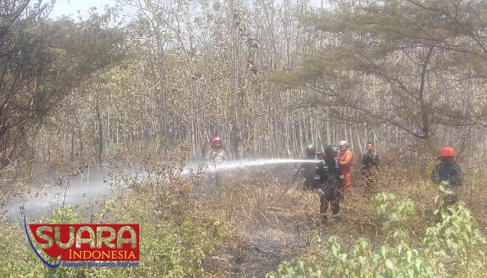 Sampah Terbakar, Warga Balun dan Karyawan RSUD Dr Suprapto Cepu Kelabakan
