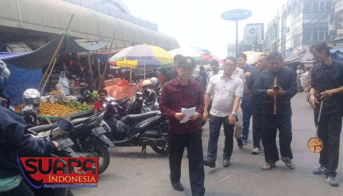 Dinas Koperasi dan UMKM Ukur Rencana Relokasi PKL Disamping Blok CD
