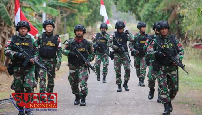 Satgas Yonif MR 411/PDW Kostrad Lakukan Patroli Patok Perbatasan RI-PNG 12 Satgas Yonif MR 411/PDW Kostrad Lakukan Patroli Patok Perbatasan RI-PNG