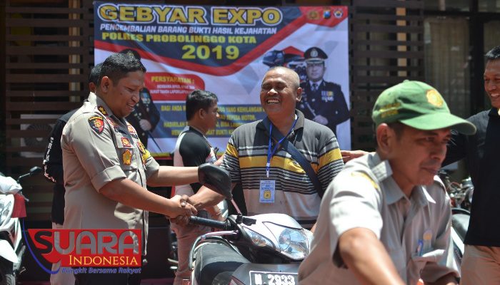 Polres Probolinggo Kota Kembalikan Puluhan Kendaraan Hasil Ungkap Kasus Kejahatan Pada Pemilik