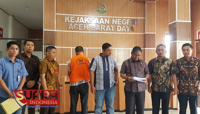 Kejari Abdya Resmi Tahan Mantan Kabid Pengairan DPUPR