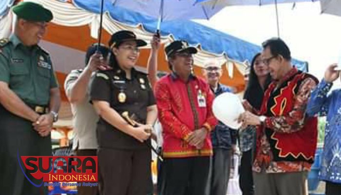 Kantor PT Taspen Dibangun, Pejabat Kabupaten Nias Turut Letakan Batu Pertama