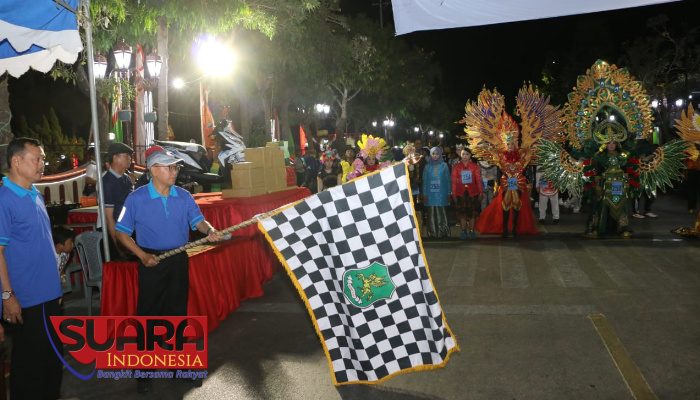 Peringati Hari Jadi Sumenep ke-750, Disparbudpora Gelar Gerak Jalan Tradisional