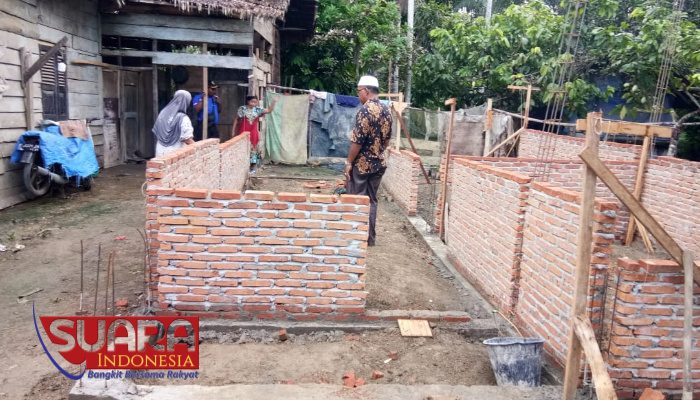 Rumah Bantuan Dhuafa di Pante Rambong Kecamatan Pante Bidari Aceh Timur Diduga Dikerjakan Tak Sesuai Spek