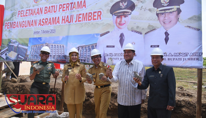 Peletakan batu pertama pembangunan asrama haji Jember