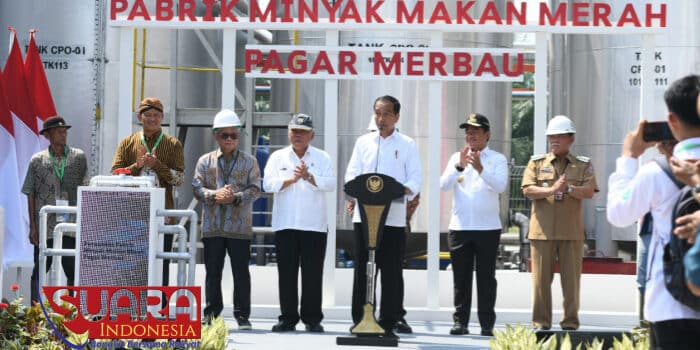 Presiden RI Joko Widodo Resmikan Pabrik Minyak Makan Merah di Pagar Merbau Deli Serdang
