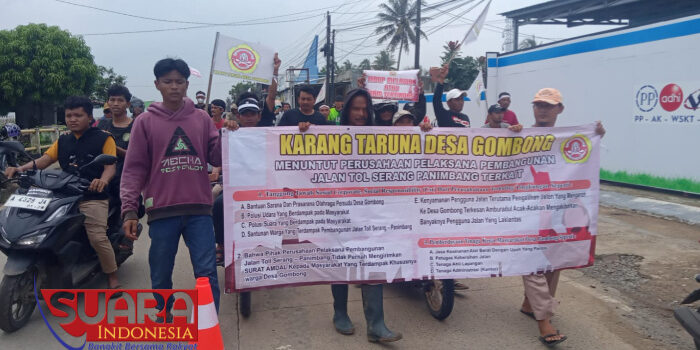 Tol Serang Panimbang di Demo Karang Taruna Gombong, Ini Tuntutannya