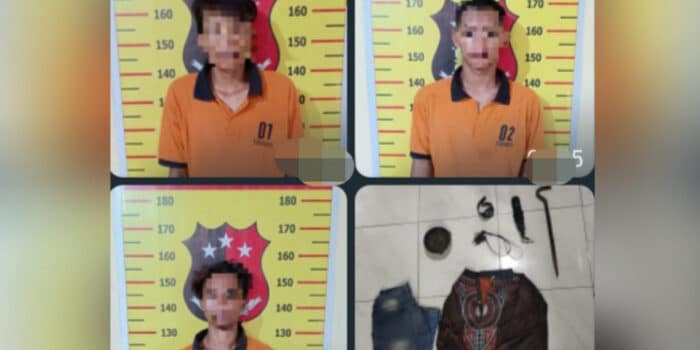 Tiga Pelaku Pembobol Rumah Warga di Samboja Diringkus Polisi, Gasak Uang Rp 120 Juta