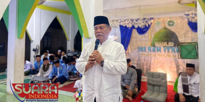Masyarakat Galang Antusias Sambut Kedatangan Ali Yusuf Siregar