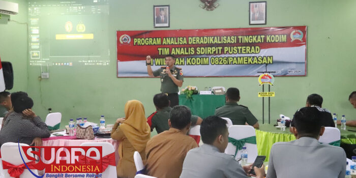 Kodim 0826/Pamekasan Terima Program Sosialisasi Analisa Deradikalisasi dari Sdirpit Pusterad