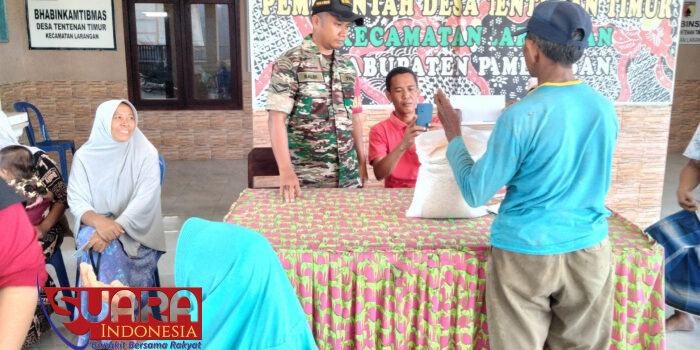 Babinsa Koramil 0826-05 Larangan Lakukan Pendampingan Penyaluran Bansos