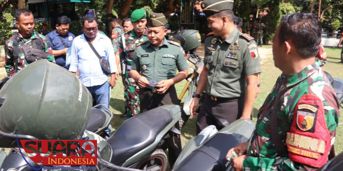 Cegah Pelanggaran, Dandim 0826/Pamekasan Cek Kendaraan Dinas Prajurit
