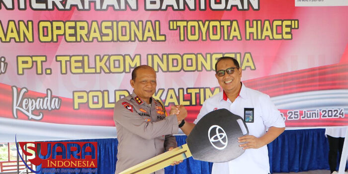 Polda Kaltim Terima Bantuan Kendaraan Operasional dari PT Telkom Indonesia