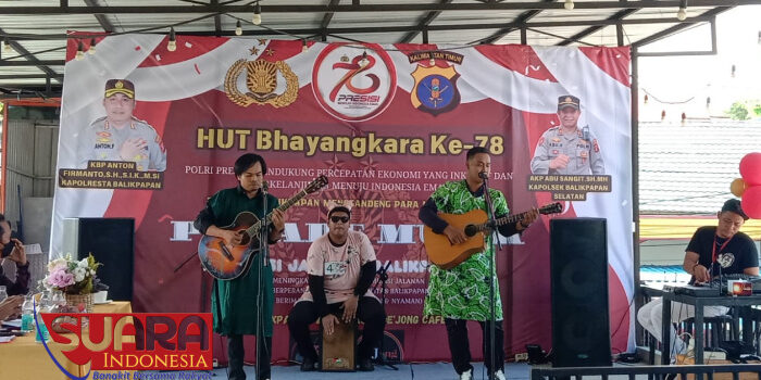 Sambut HUT Bhayangkara ke-78, Polsek Balikpapan Selatan Gelar Lomba Parade Musik