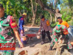Sinergi TNI-Polri dalam Pembangunan Rumah Warga di Desa Montok