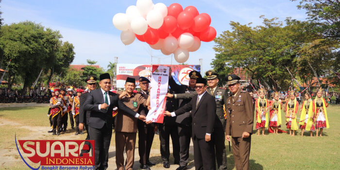 Kapolres Pamekasan Pimpin Upacara Hari Bhayangkara ke-78, Berikan Semangat Personelnya