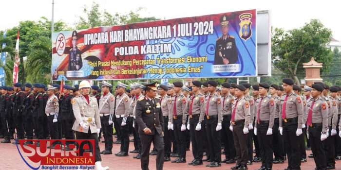 Kapolda Kaltim Pimpin Upacara Peringatan Hari Bhayangkara ke-78
