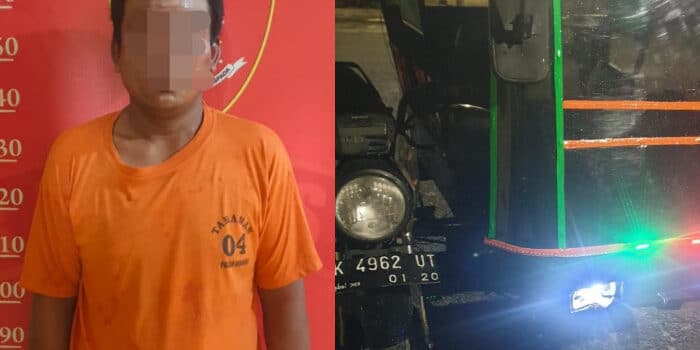 Unit Reskrim Polsek Beringin Amankan Pelaku Pencurian Becak Bermotor