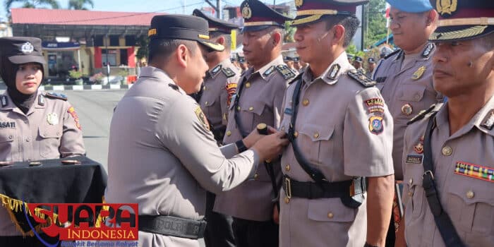 Kapolresta Lantik dan Mutasi 2 Kabag, 5 Kapolsek Pejabat di Jajaran Polresta Deli Serdang