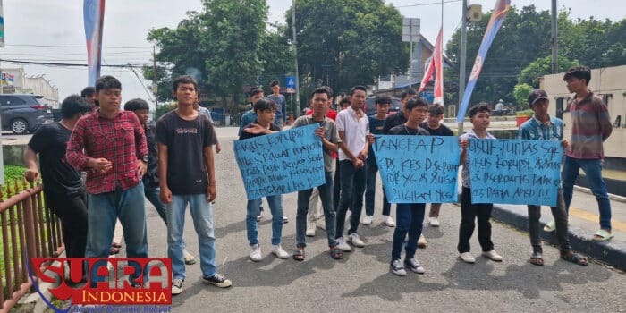 Geruduk Poldasu, Massa PP GEMPA SU Desak Usut Dugaan Korupsi Dinas Kesehatan dan RSUD Deli Serdang