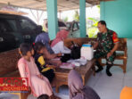 Babinsa Jambaringin Peduli Kesehatan Anak Sebagai Generasi Penerus Bangsa
