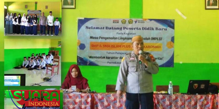 Aipda Moh. Sakur Berikan Wawasan Kebangsaan kepada Siswa SMP dan SMA di Pamekasan
